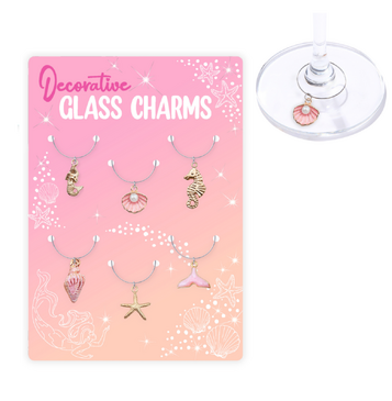 Decorative Glass Charms (Pink)