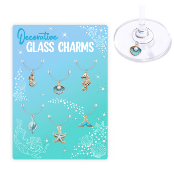 Decorative Glass Charms (Turquoise)