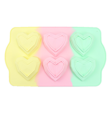 Heart-Shaped Silicone Baking Moulds