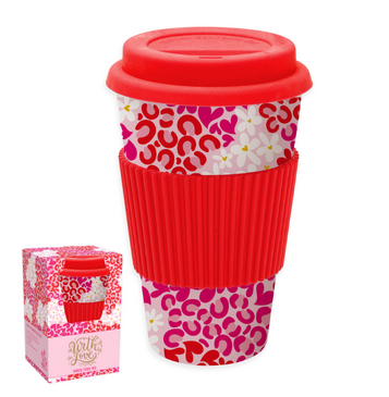 Leopard Bamboo Travel Mug