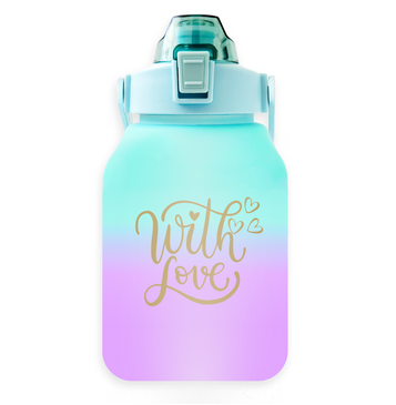 With Love Ombre Bottle (Purple / Green)