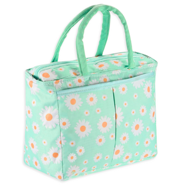 Daisy Lunch Tote (Green)