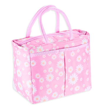 Daisy Lunch Tote (Pink)