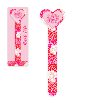 Leopard Heart-Shaped Nail File