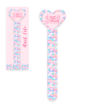 Mermaid Heart-Shaped Nail File 