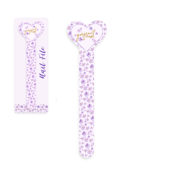 Floral Mum Heart-Shaped Nail File 