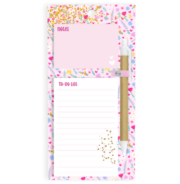 PinkFloral Magnetic to-do List