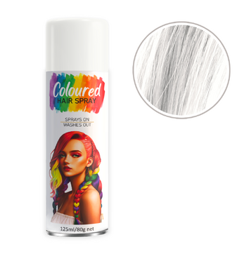 Coloured Hair Spray (White)