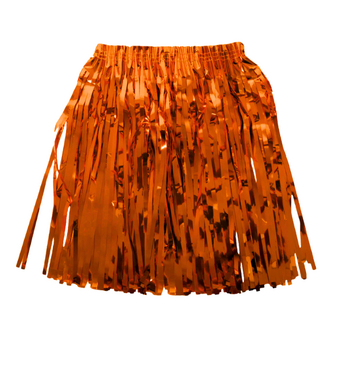 Tinsel Fringe Skirt (Orange)