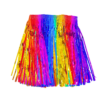 Tinsel Fringe Skirt (Rainbow)