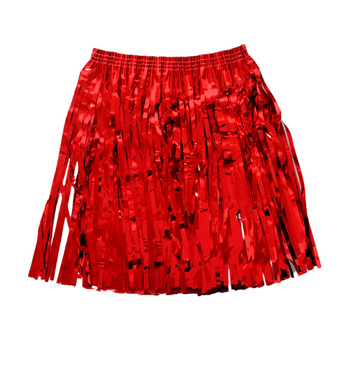 Tinsel Fringe Skirt (Red)