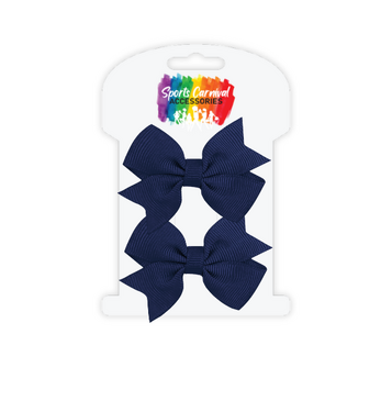 Mini Twin Pinwheels (Navy Blue Clip)