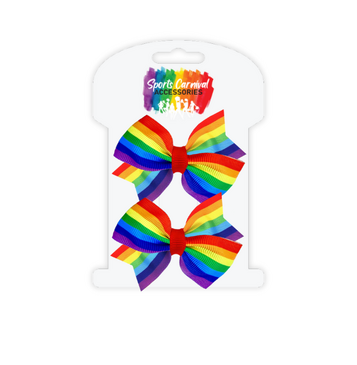 Mini Twin Pinwheels (Rainbow Clip)