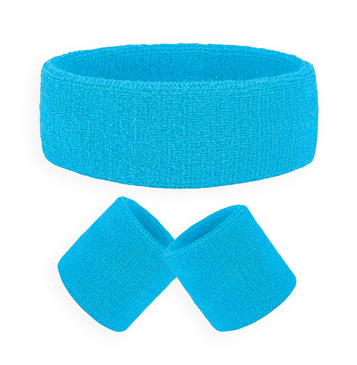 Sweat Band Set (Light Blue)