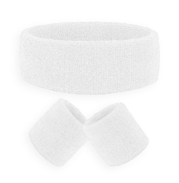 Sweat Band Set (White)