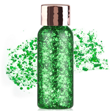 Green Body Glitter Gel