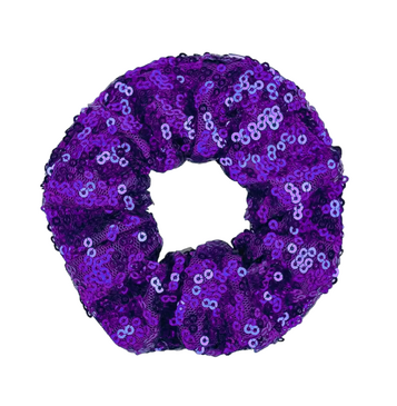 Purple Sequin Scrunchie