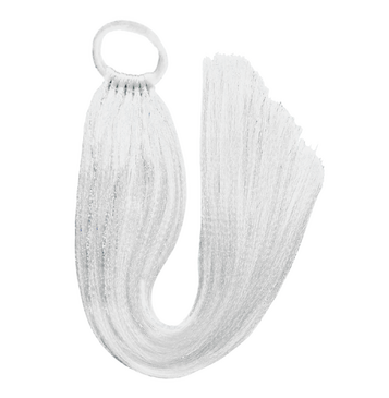 Tinsel Sports Carnival Ponytail (White)