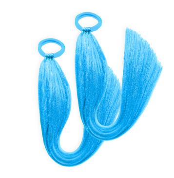 Tinsel Sports Carnival Pigtail Set (Aqua)