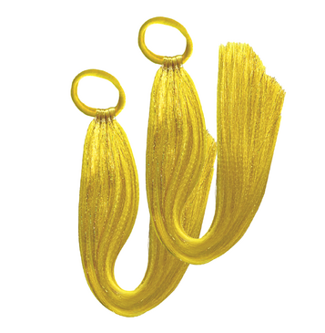 Tinsel Sports Carnival Pigtail Set (Yellow)