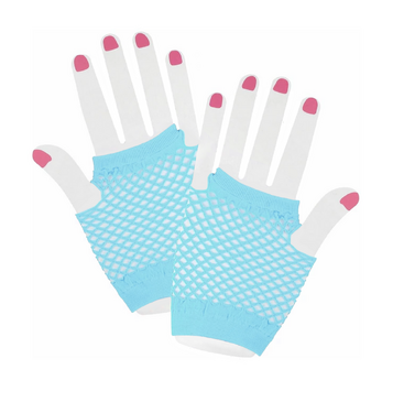 Fishnet Gloves (Aqua)