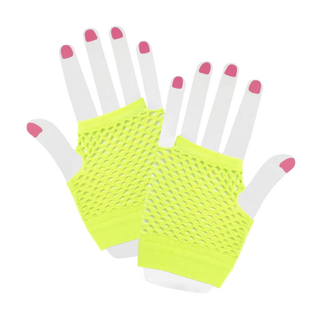 Fishnet Gloves (Yellow)